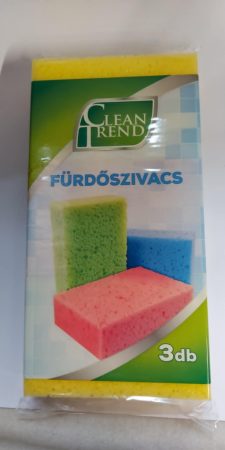 Clean Trend fürdőszivacs 3 db 